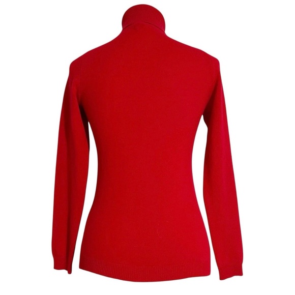 Charter Club Luxury Red 100% Cashmere Turtleneck Pullover Sweater Size L NWT - Picture 5 of 8
